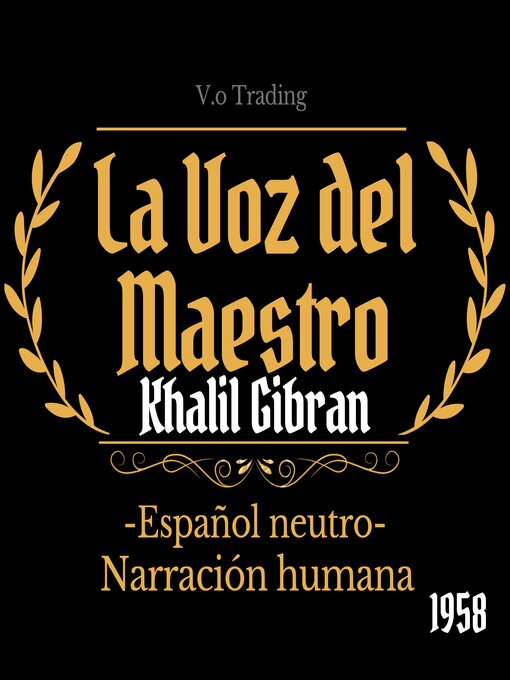 Cover image for La voz del maestro